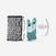 Kit de snorkeling enfant palmes masque tuba SNK 500 bleu gris menthe pastel