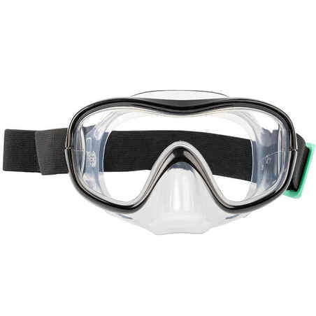 Adult SNK 500 Mask Snorkel Set SUBEA black