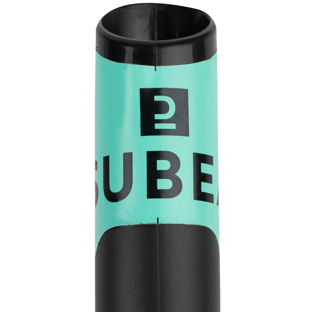 Kit Máscara + Tubo Snorkel Subea SNK 100 Adulto Negro