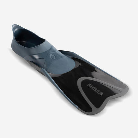 Simfötter för dykning - FF 100 Soft - svart 