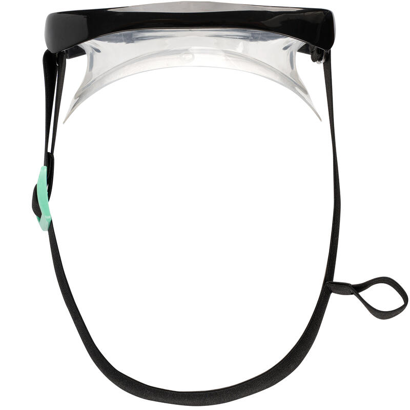 KIT de snorkeling adulte palmes masque tuba 100 Gris - Kit PMT 100 AD Noir