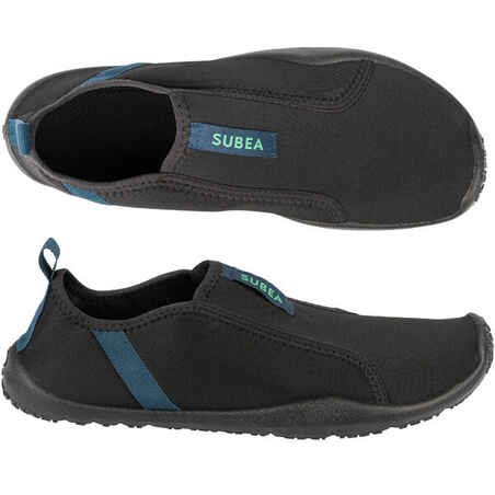 Ελαστικά παπούτσια πισίνας-θαλάσσης για ενήλικες Aquashoes 120 - Μαύρο