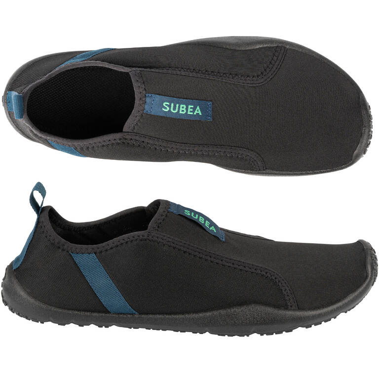 Adult Elasticated Water Shoes Aquashoes 120 - Black