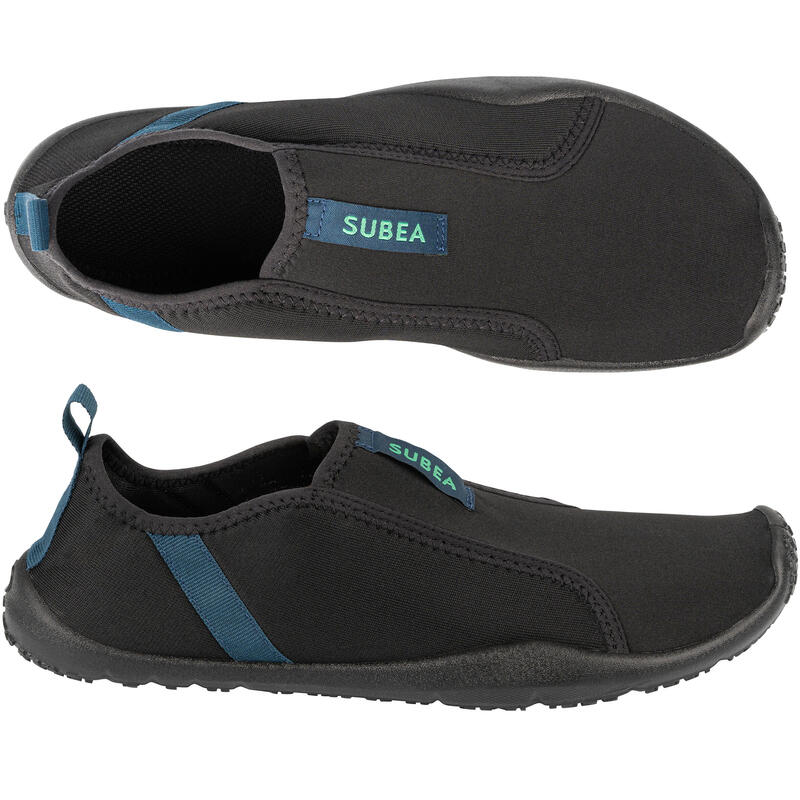 Chaussures aquatiques élastiques Adulte - Aquashoes 120 Noir