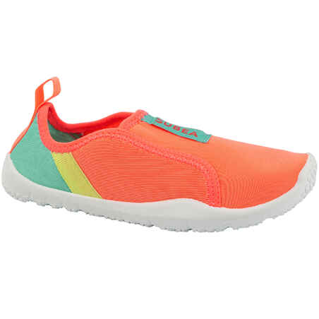 Zapatos de playa para niños Subea Aquashoes JR 120 coral - Decathlon