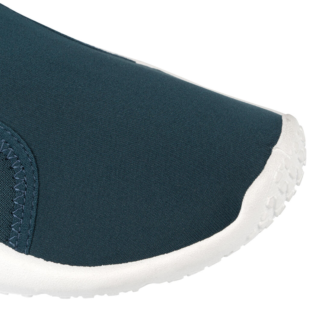 Zapatos acuáticos con elásticos naranjas para adulto Subea 120 Awake Leaf