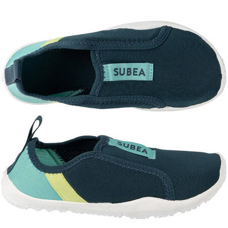 Elasticated Aquashoes for Kids - Aquashoes 120 - Lagoon blue