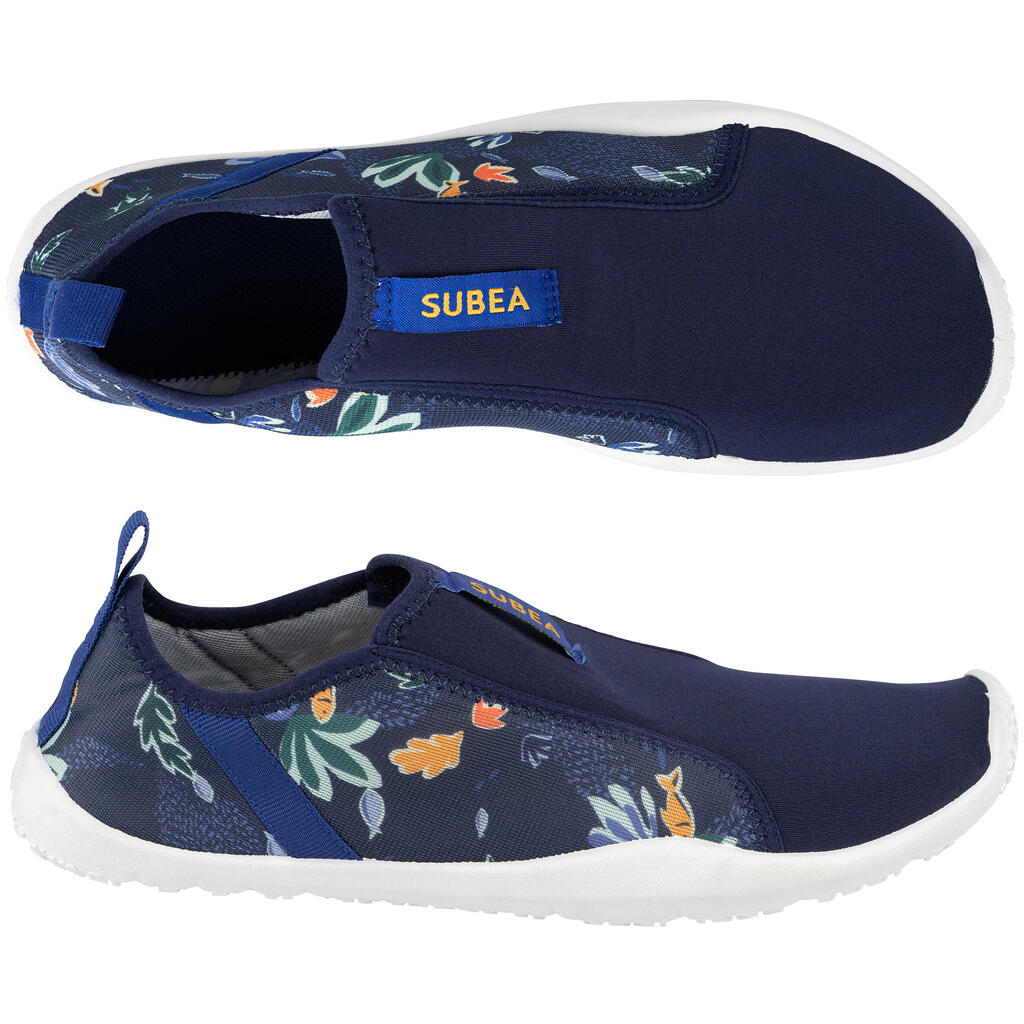Chaussures aquatiques élastiques Adulte - aquashoes 120 awake Leaf orange