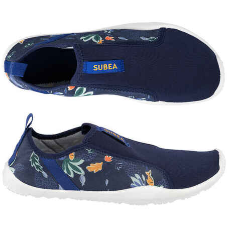 حذاء الرياضات المائية المطاطي للبالغين - حذاء مائي 120 - البحر الأبيض المتوسط