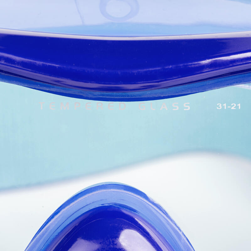 Masque plongée - 100 Confort Bleu