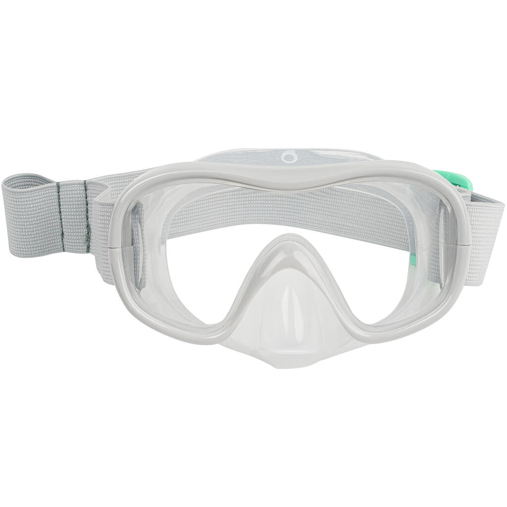 Schnorchel-Set Kinder Maske und Schnorchel - Subea 100 grau