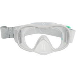 Kids diving mask 100 light grey