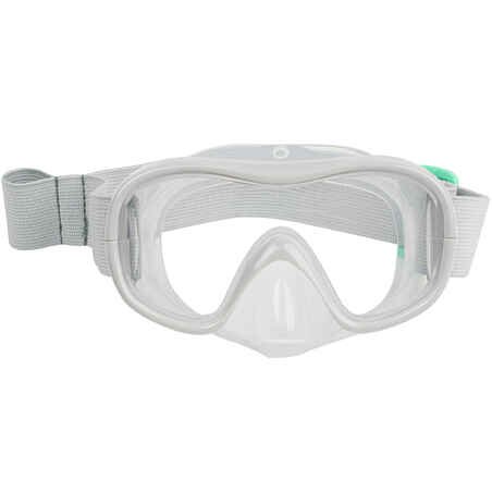 Kids' Snorkelling Mask Snorkel Set SUBEA 100 JR - Grey