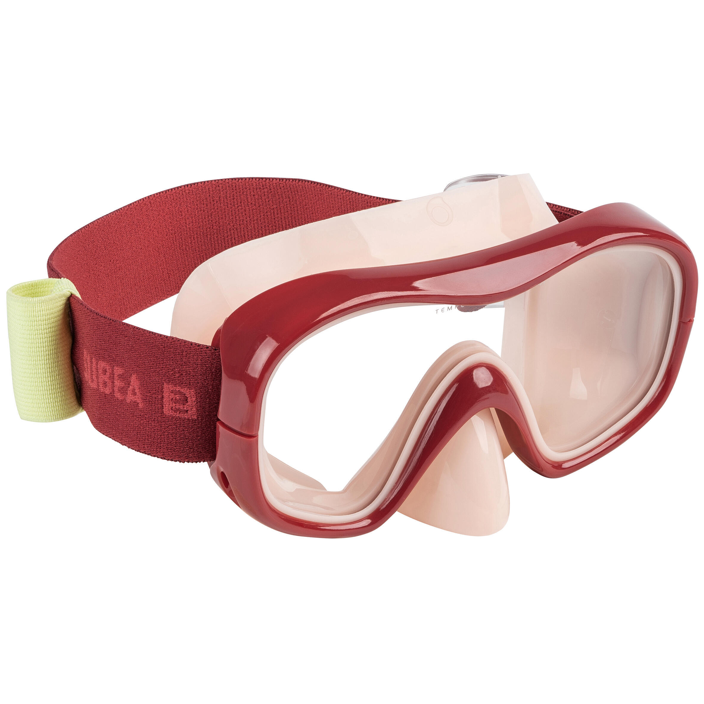 SUBEA Diving mask 100 comfort burgundy