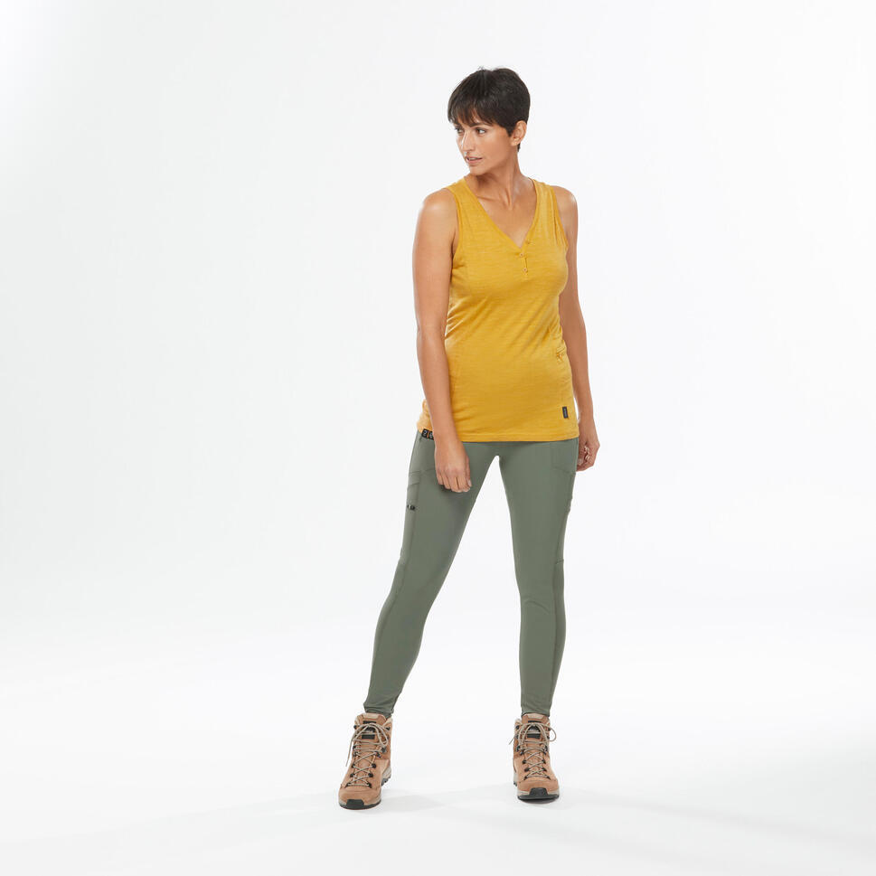 Legging voor backpacken voor dames Travel 500 stevig en met veel zakken