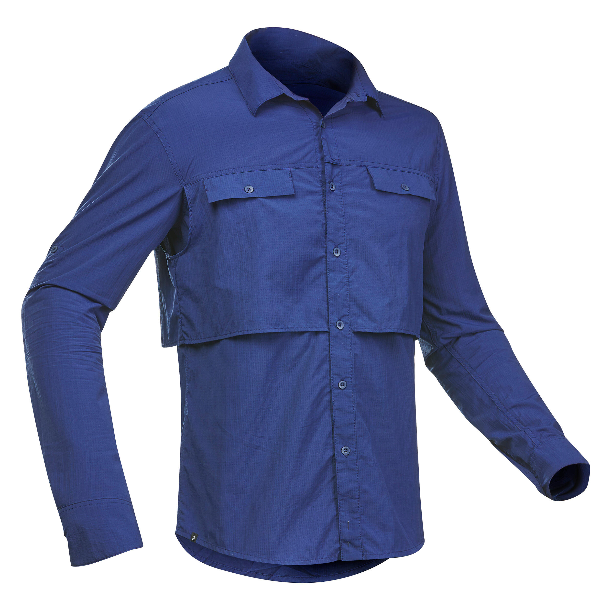 FORCLAZ Men’s Long Sleeve Desert Trekking Shirt UV resistant  - DESERT 900 blue