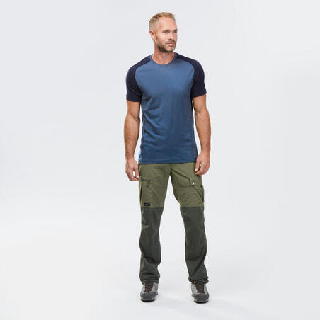 Men's Trekking Merino Wool Short-Sleeved T-Shirt MT500 