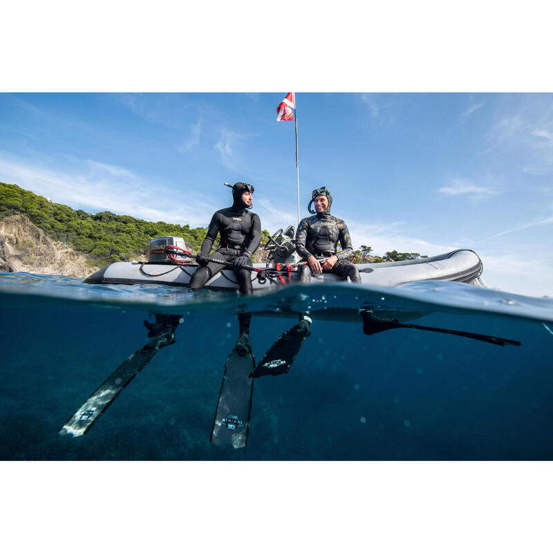 Geacă activități sportive submarine neopren SPF900 5mm Negru Bărbați