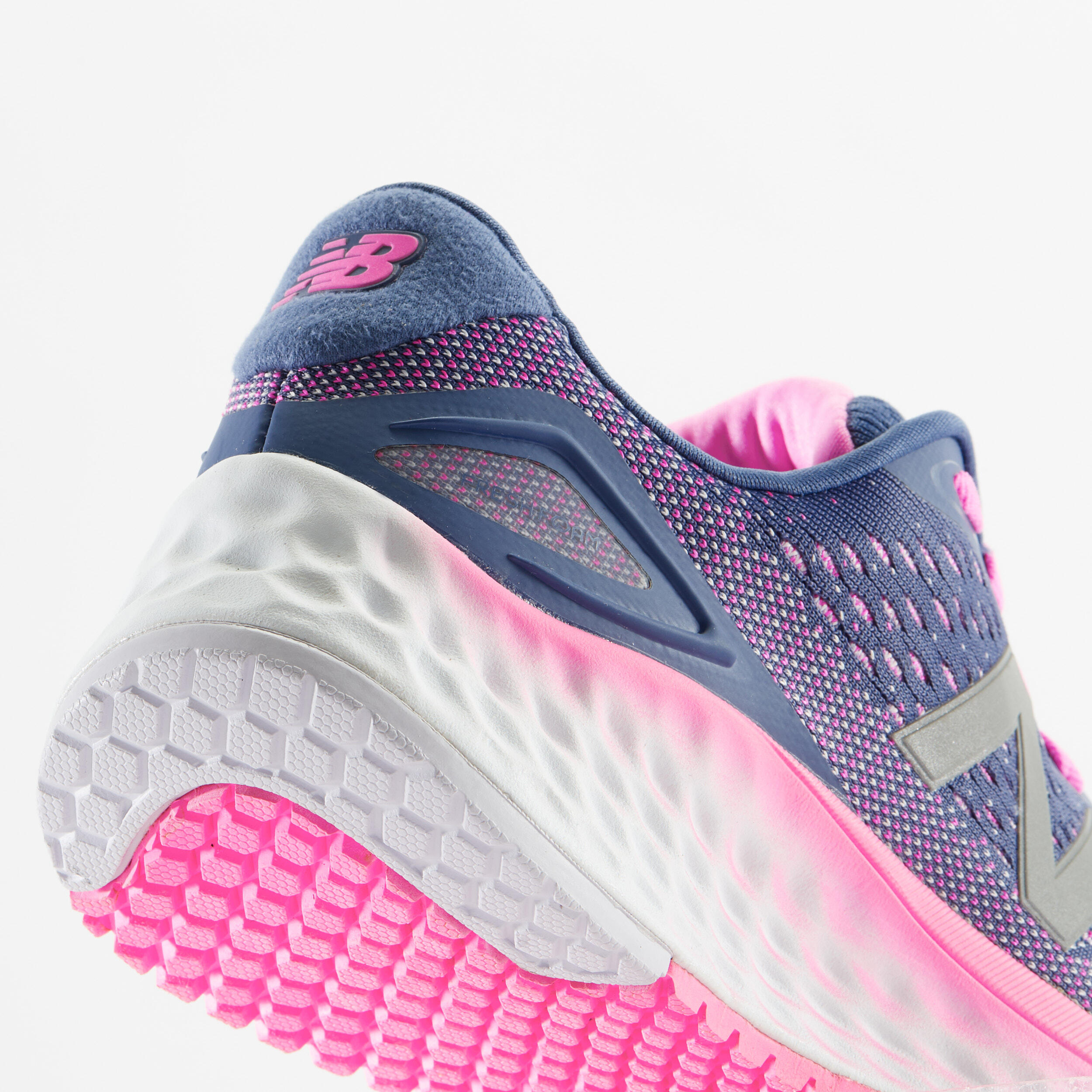 HARDLOOPSCHOENEN VOOR DAMES FRESH FOAM HIGHER BLAUW/ROZE | NEW BALANCE |  Decathlon.nl