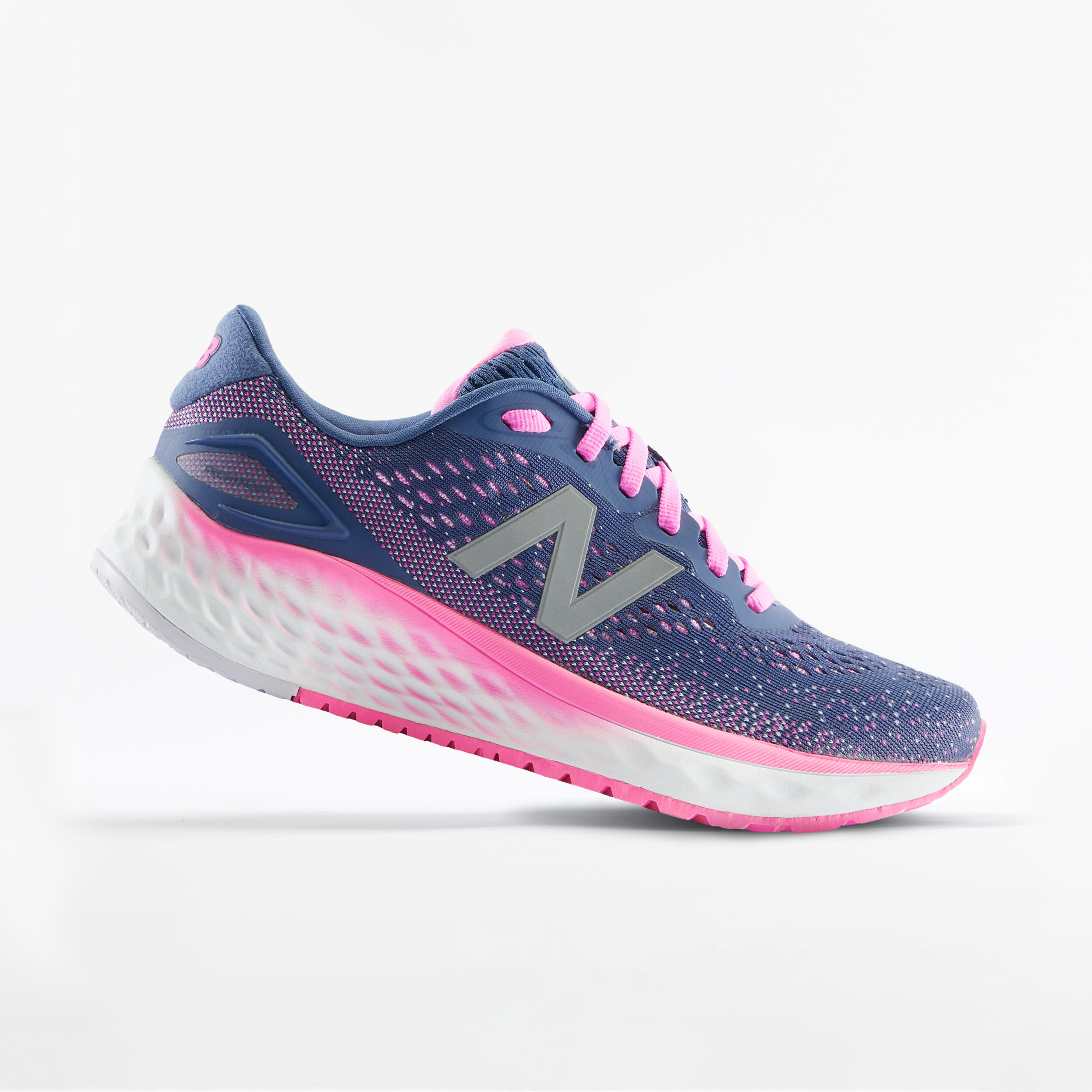 Women's Running Shoes NB Fresh Foam Higher - blue pink 1/7