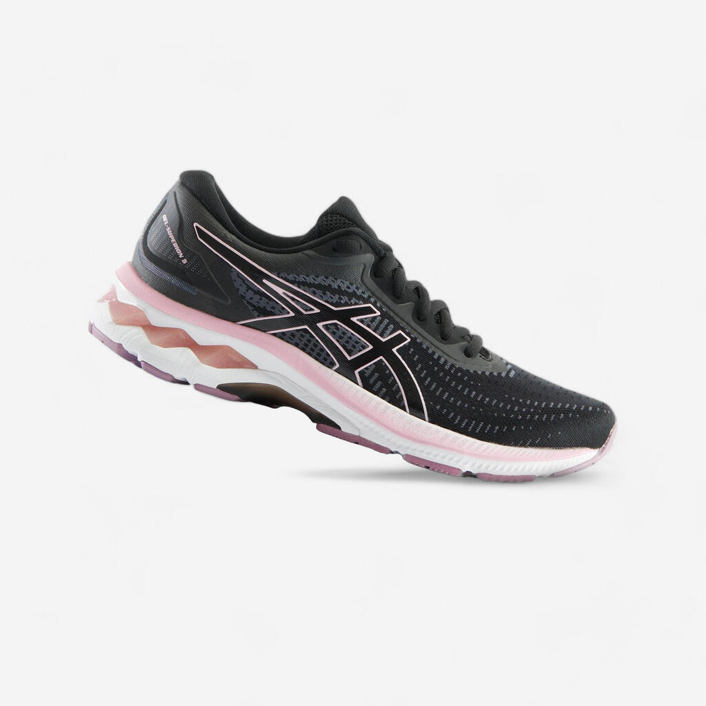 PATIKE ZA TRČANJE ASICS GEL SUPERION 5 ŽENSKE - CRNO-ROZE