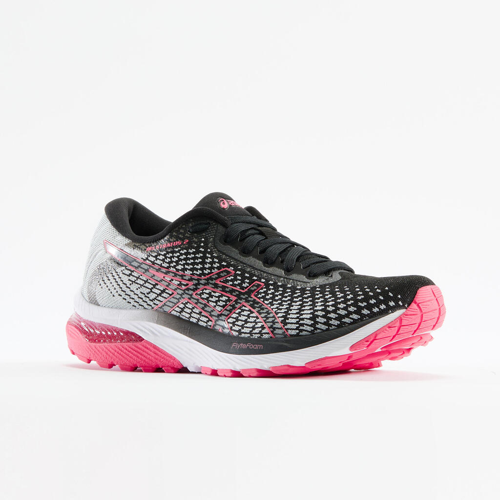 WOMEN'S RUNNING SHOES ASICS GEL STRATUS KNIT 2 - GREY PINK