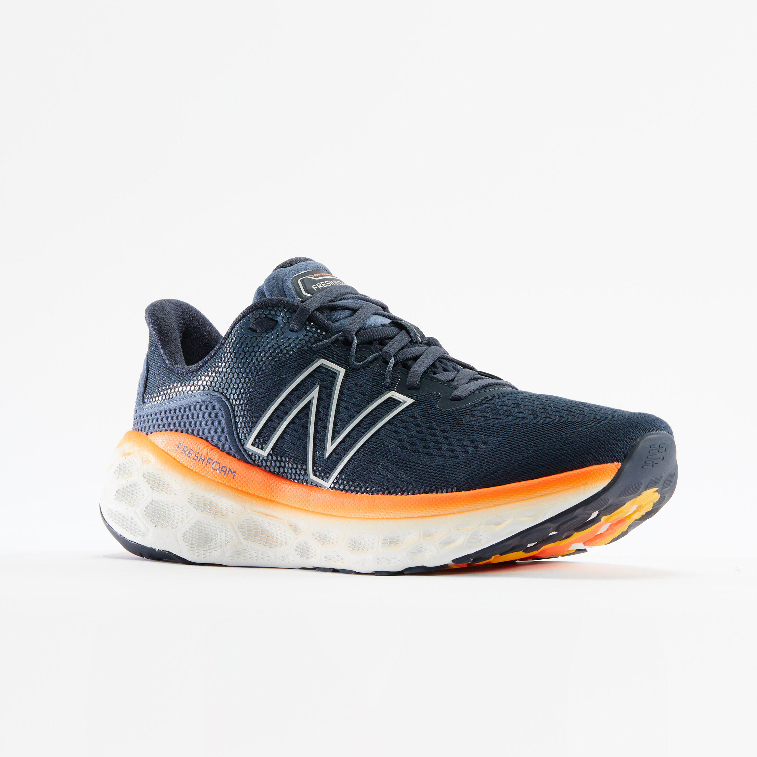 Men's Running Shoes New Balance More V3 - blue orange 3/8