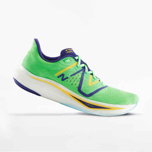 
      MEN'S NEW BALANCE REBEL V3 RUNNING SHOES - WHITE YELLOW
  