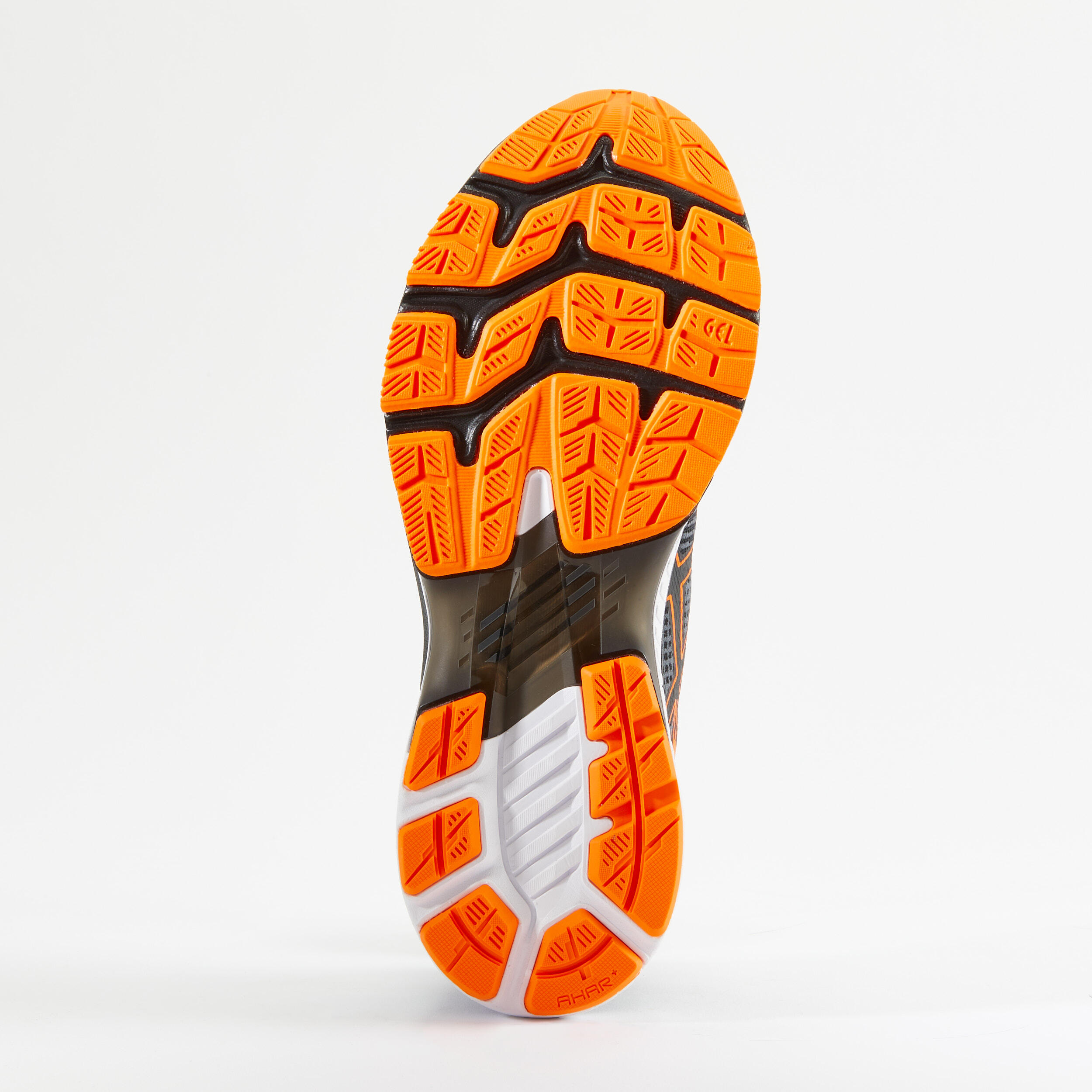 orange running trainers