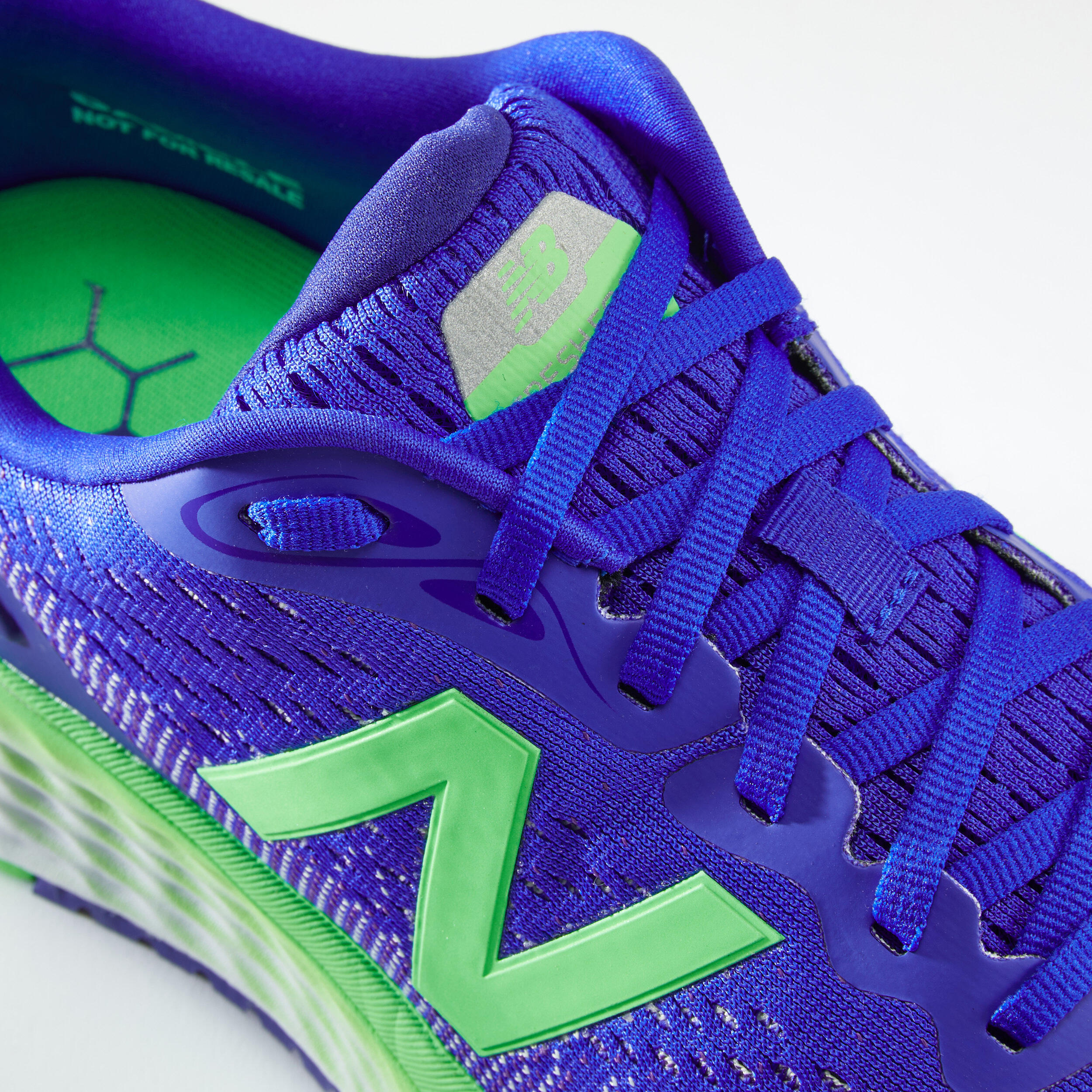 Vyriški bėgimo bateliai „NB Fresh Foam Higher“, mėlyna, žalia - Decathlon