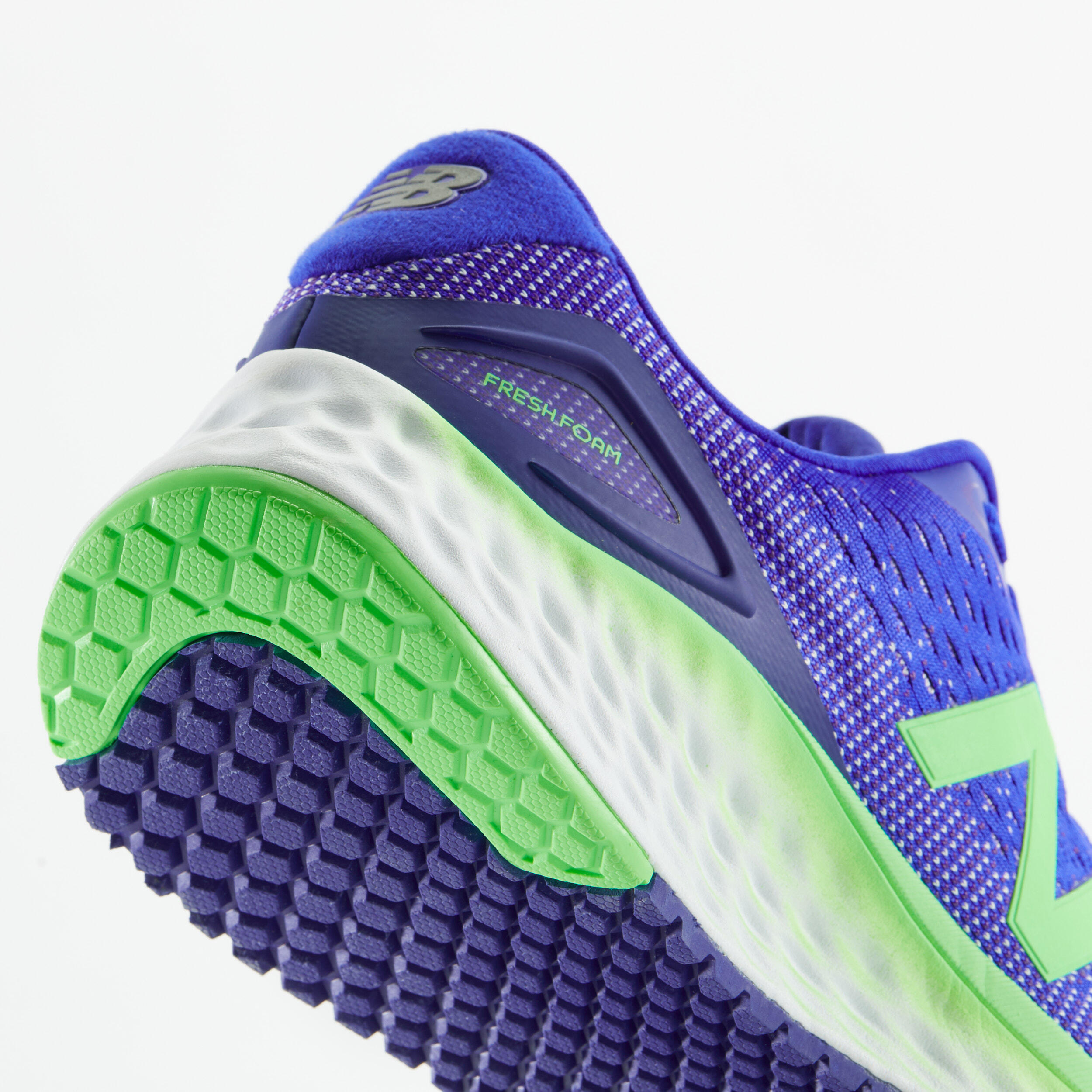 Vyriški bėgimo bateliai „NB Fresh Foam Higher“, mėlyna, žalia - Decathlon