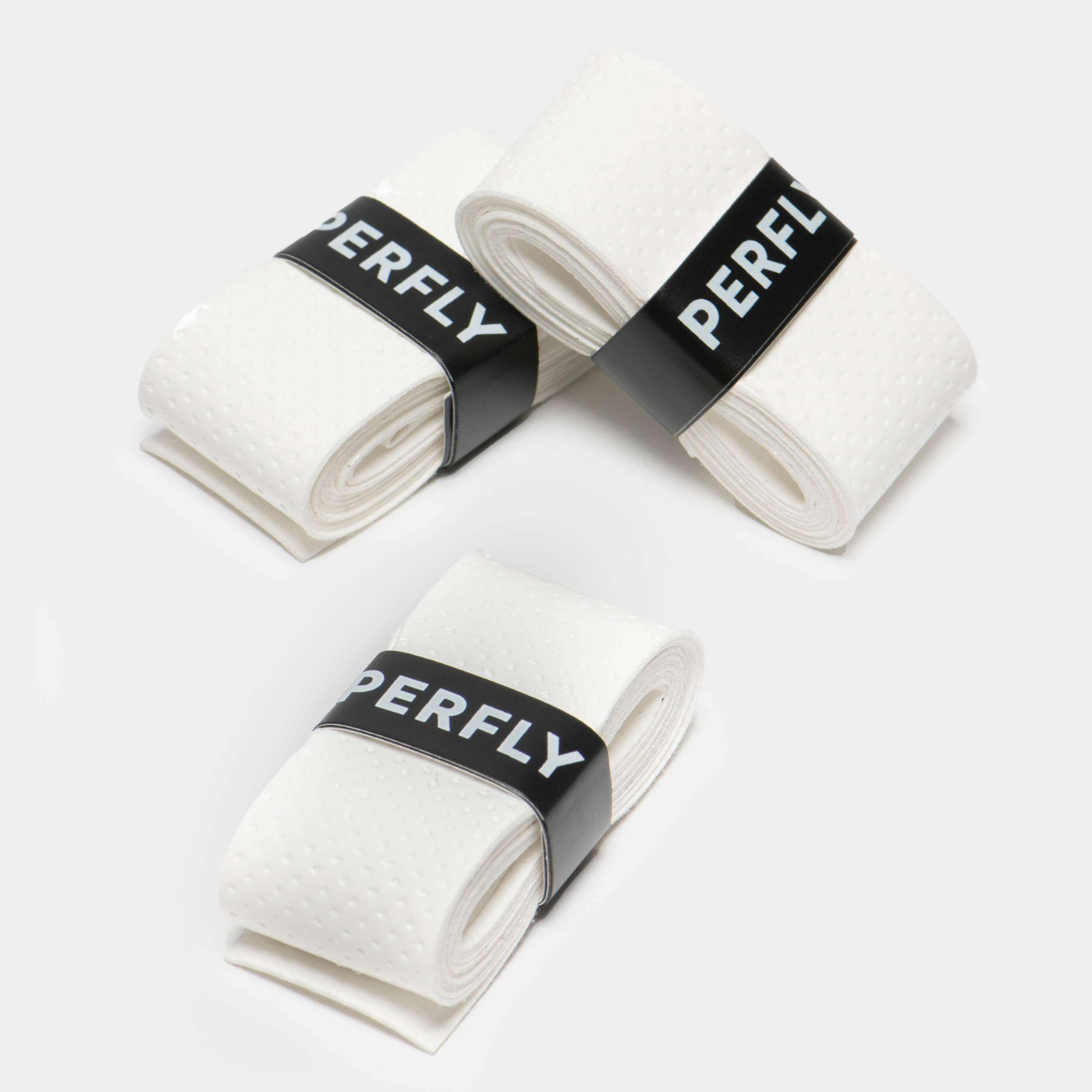 Tacky Squash Overgrip Tri-Pack - White 3/3