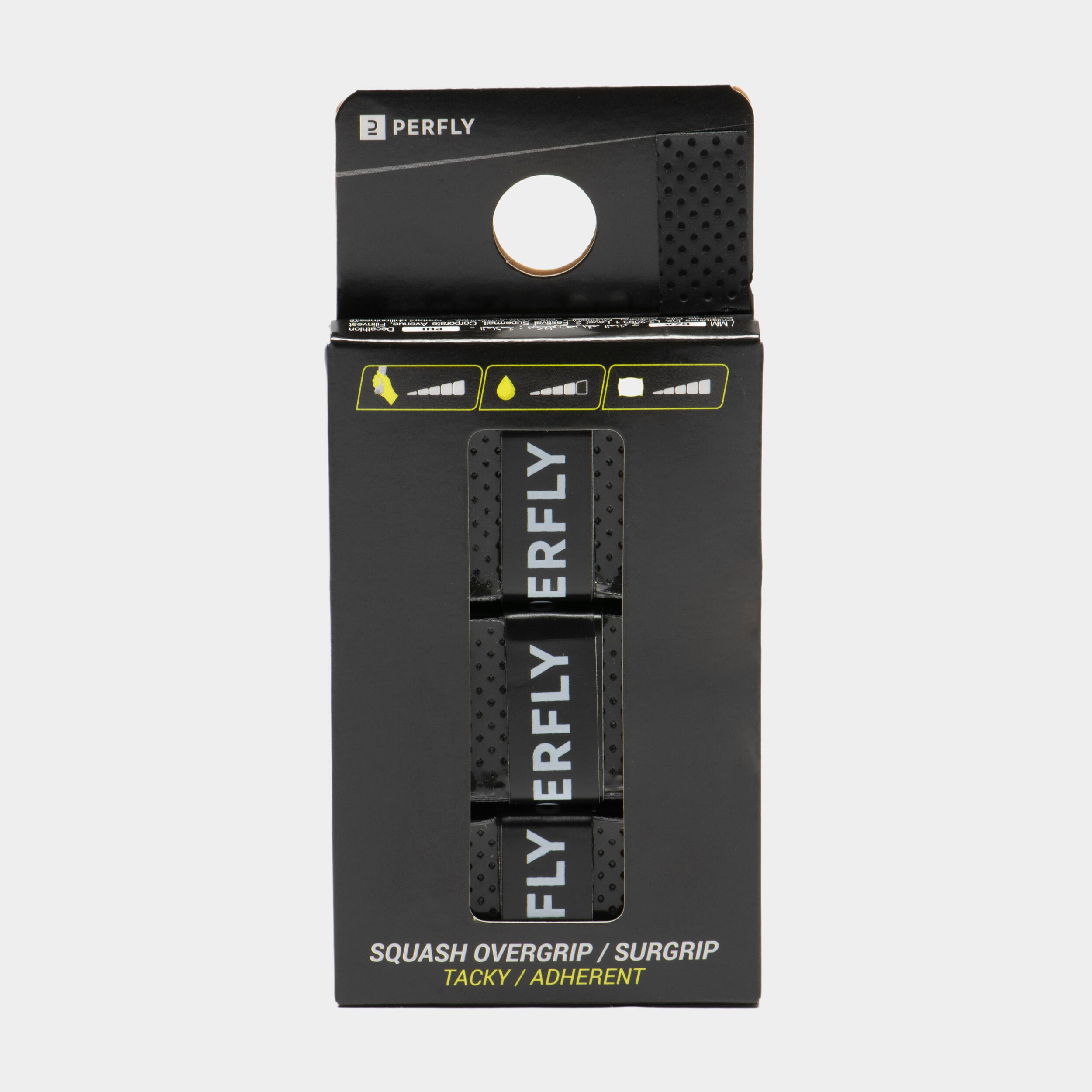 Squash Tacky Overgrip x3 Black