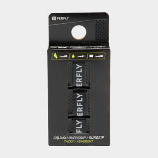 Squash Tacky Overgrip x3 Black