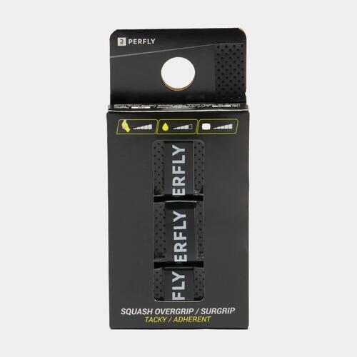 SURGRIP DE SQUASH OVERGRIP TACKY x3 Noir