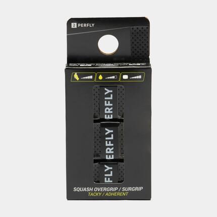 Squash Griffband - Tacky Overgrip 3er-Pack neongelb
