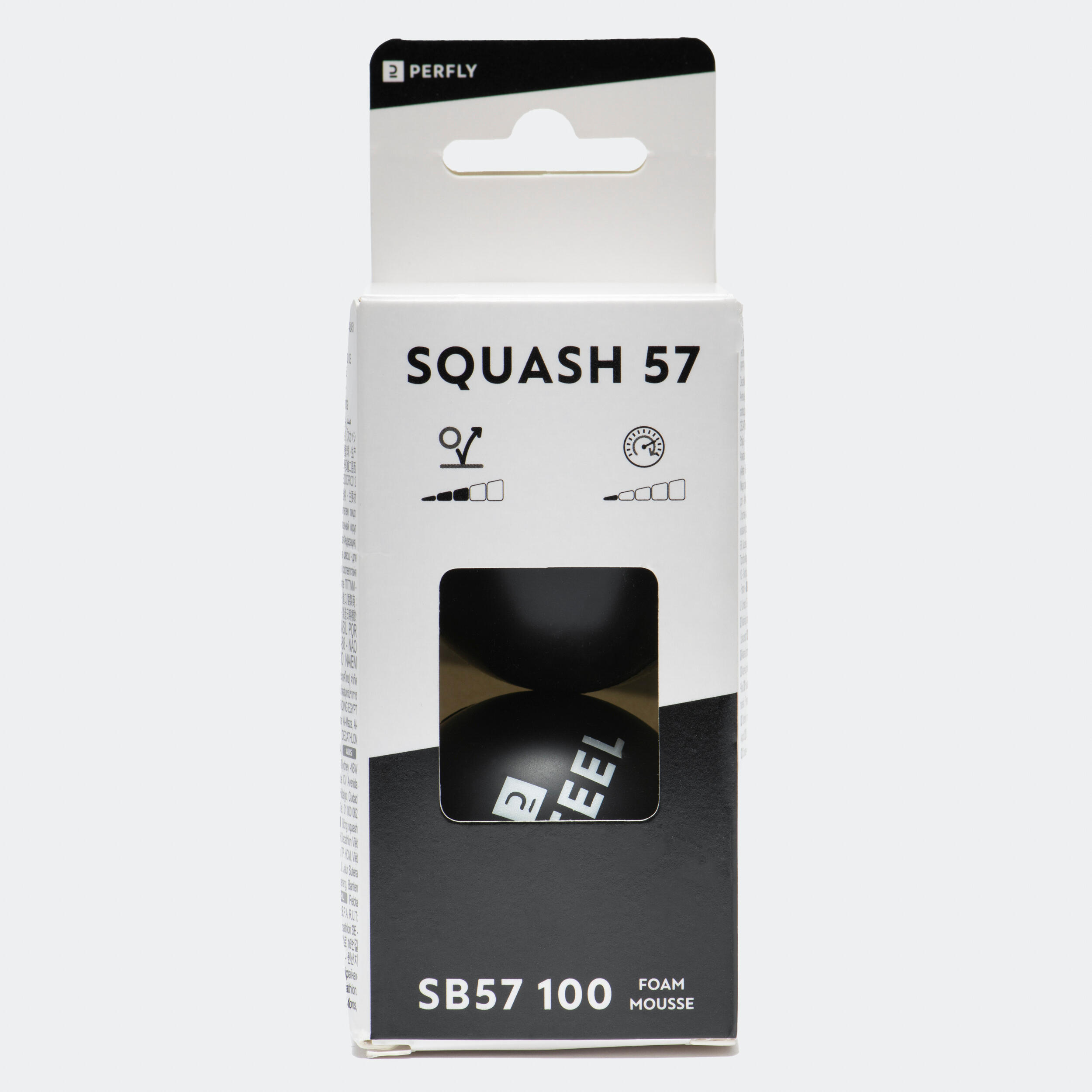 SQUASHBALLEN FOAM PERFLY SB57 100 ZWART 2 STUKS 2/3