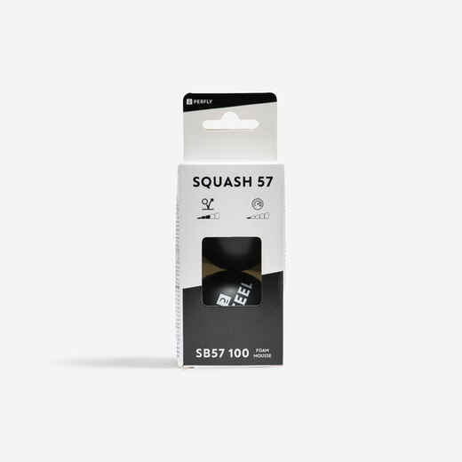 
      Squashbälle - Schaumstoff SB57 100 2er-Pack Foam Black 
  
