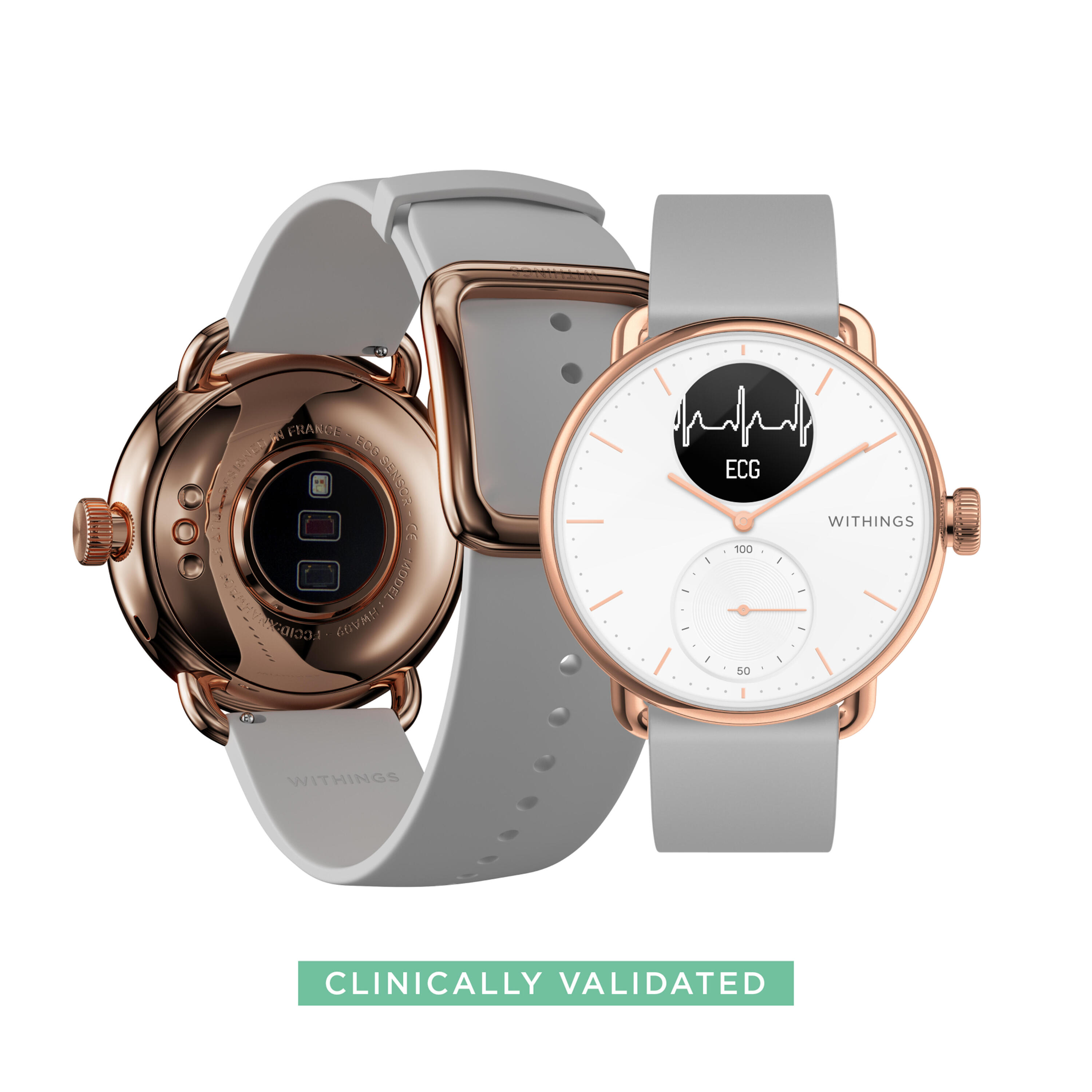 ScanWatch Withings GPS smartwatch - rose gold 3/8