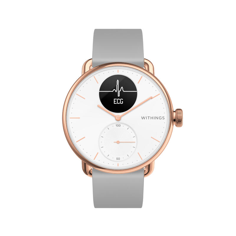 Montre GPS connectée ScanWatch Withings rose or