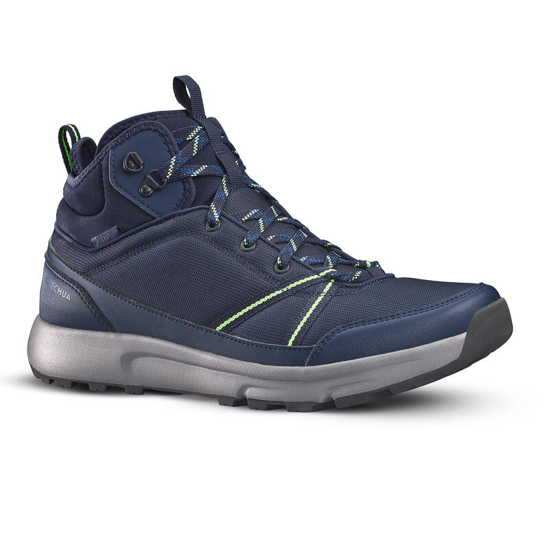Férfi túrabakancs NH150 Mid WP, félmagas szárú, vízhatlan, kék