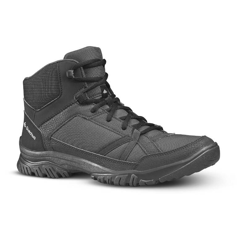 Men's walking boots - NH100 mid - Black