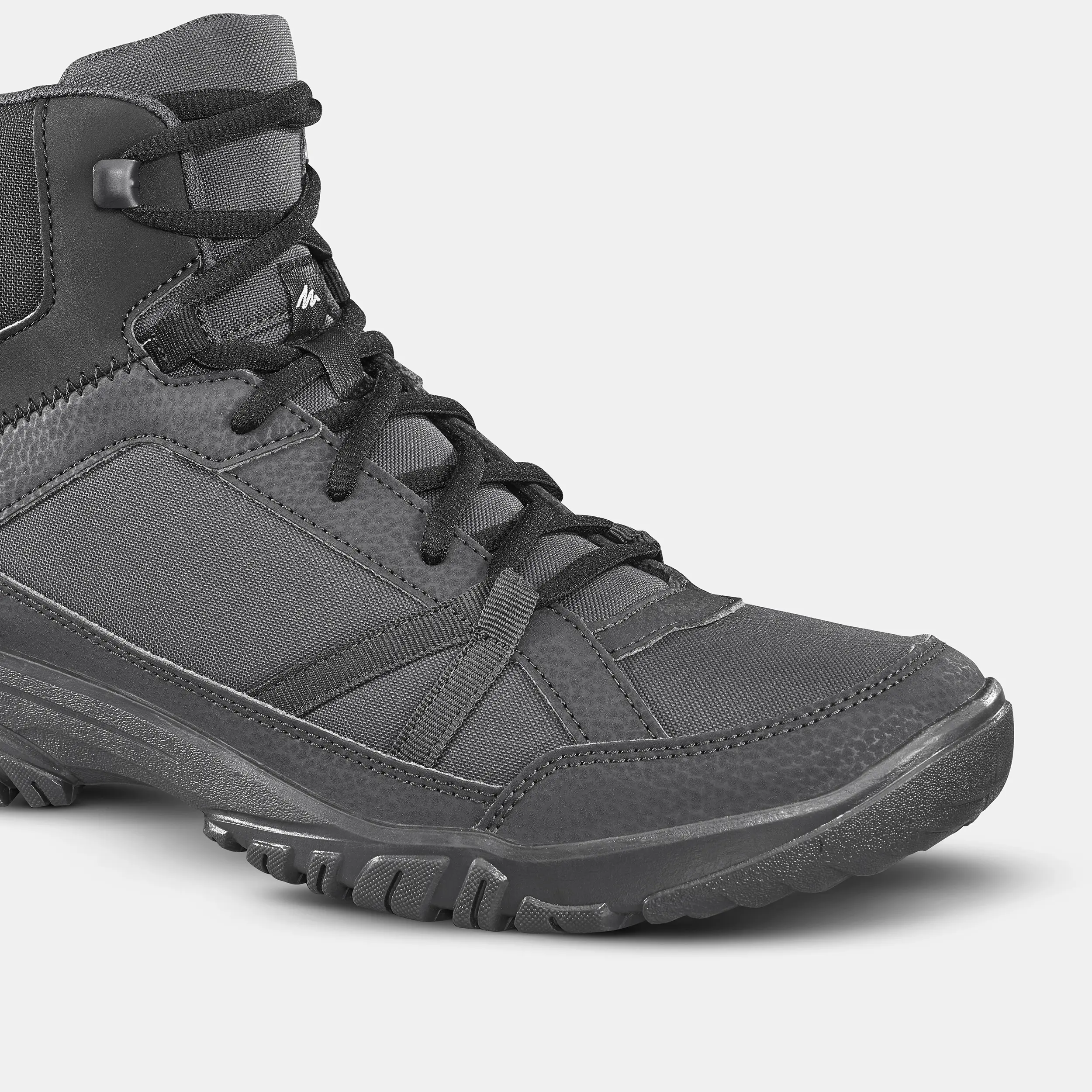 gray hiking boots