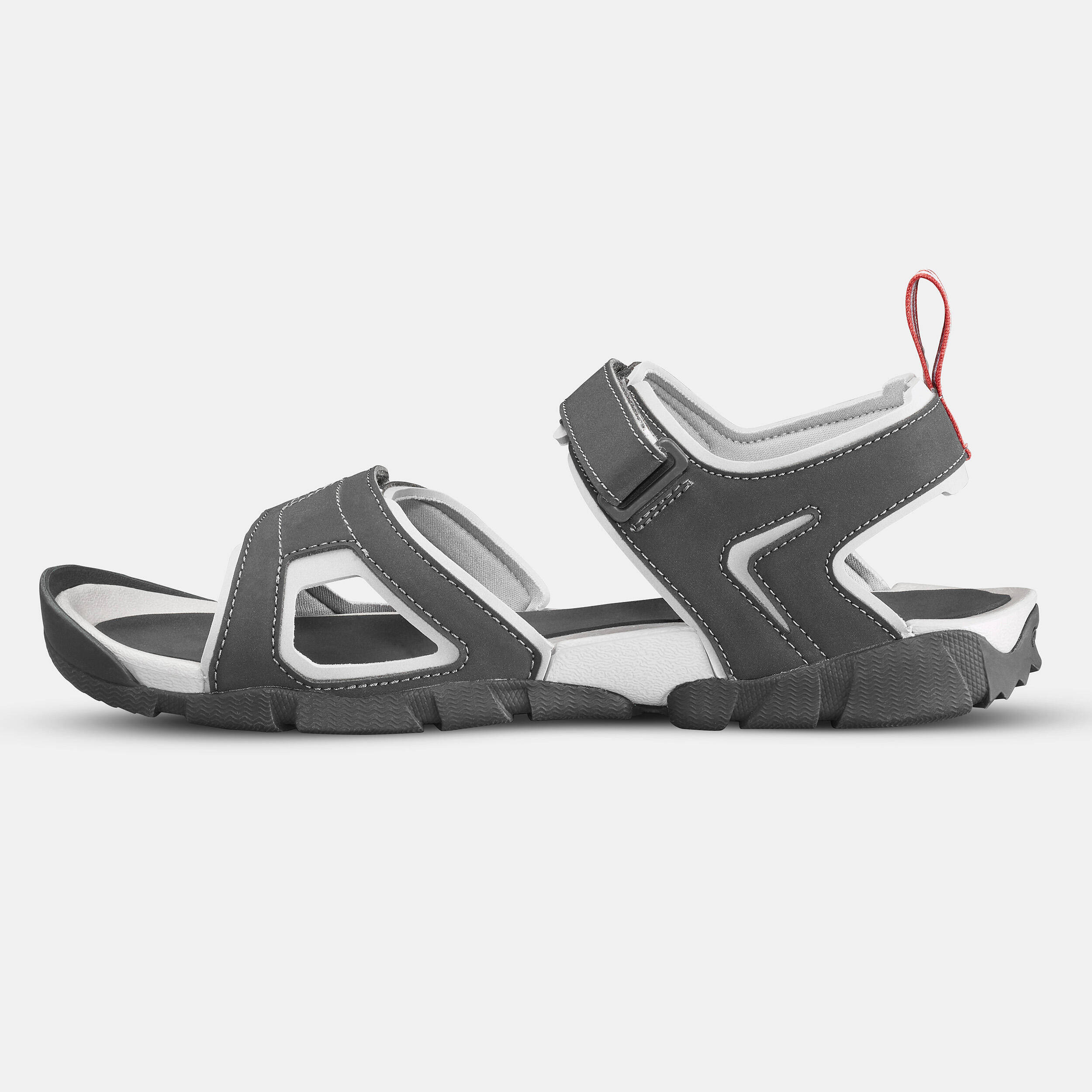 Men Sports Sandals with Perforated Insole Grey - NH100 -  2