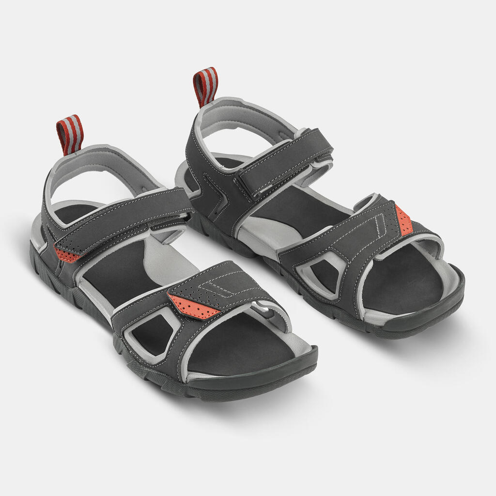 Men's walking sandals - NH100 - Grey