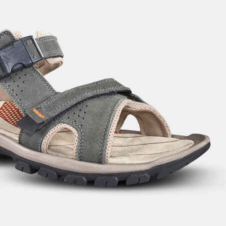 Men's Leather Hiking Sandals NH500