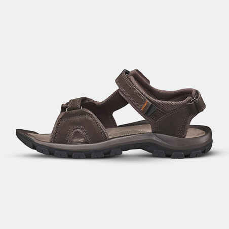 Men's Leather Hiking Sandals NH500