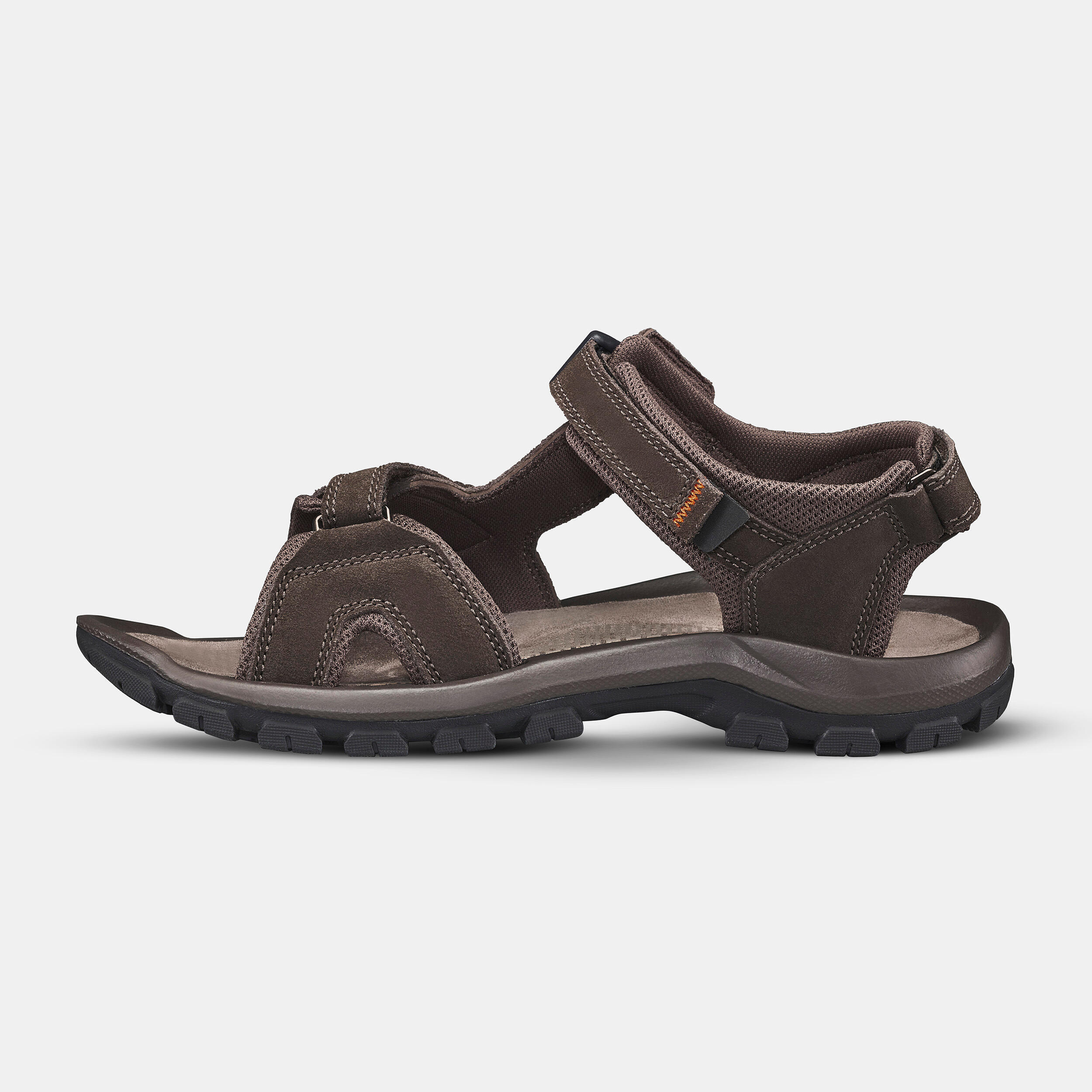 Men's Leather Hiking Sandals NH500 2/7
