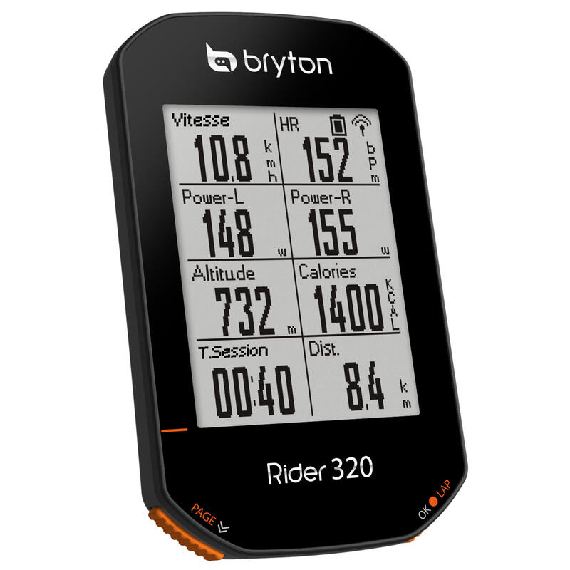 COMPTEUR VELO GPS BRYTON RIDER 320 E