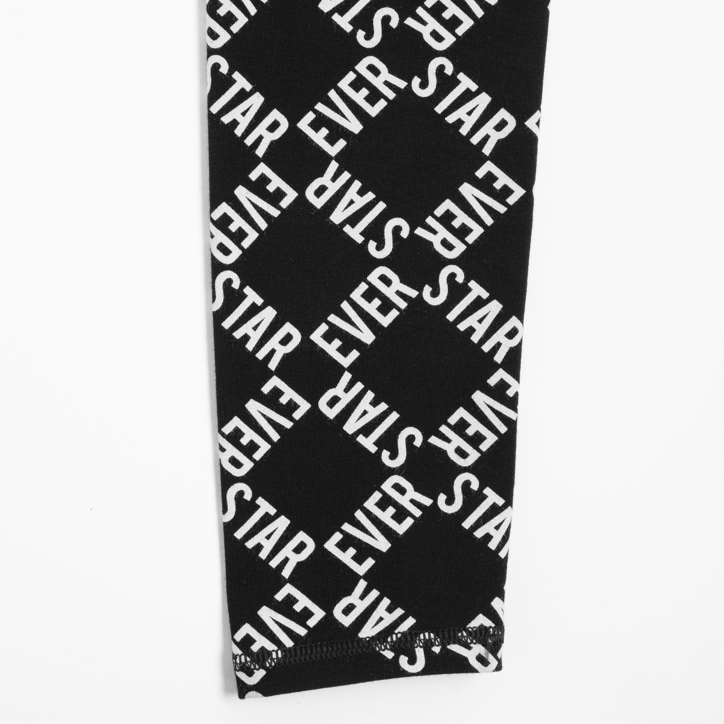 Girls' Modern Dance High-Waisted Leggings - Black Print 6/10
